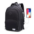 men 17'' waterproof USB business outdoor laptop backpack computer bag